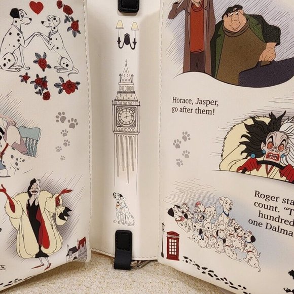 Loungefly Disney 101 Dalmatians Story Book Convertable Backpack Crossbody Bag main image 6